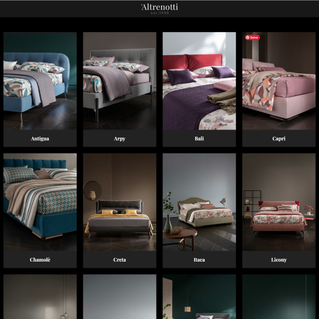 Immagine Configuratore 3D per Altrenotti modelli letto che descrive visivamente il caso studio